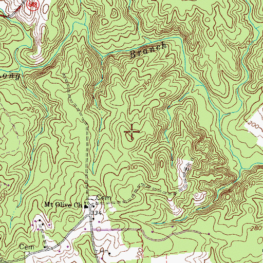 Topographic Map of Lakeland Forest, VA