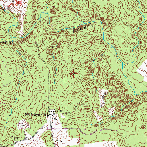 Topographic Map of Lakeland Forest, VA
