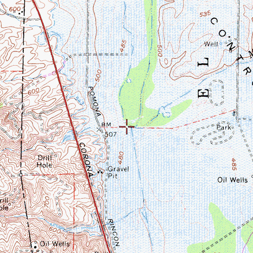 Topographic Map of Mill Creek, CA