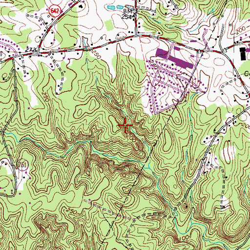 Topographic Map of Liberty Place, VA