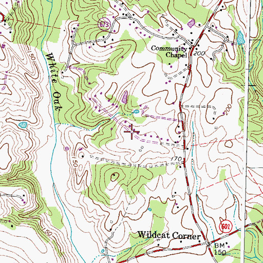 Topographic Map of Little Creek, VA