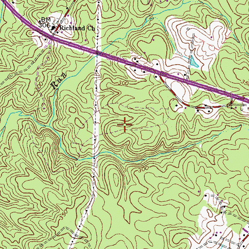 Topographic Map of Marsh Run Estates, VA