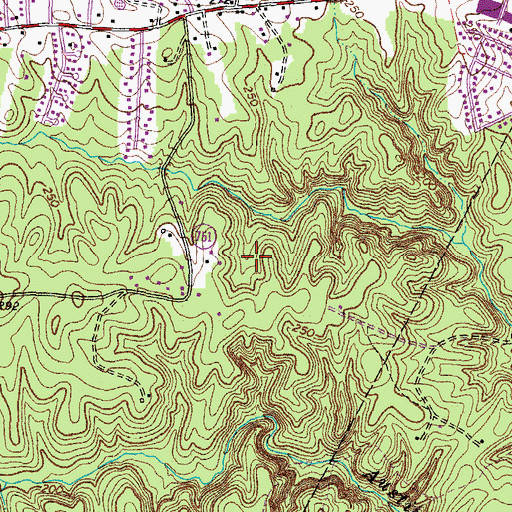 Topographic Map of Meadowood Park, VA