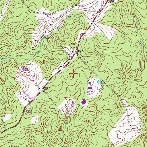 Topographic Map of Nellie Estates, VA