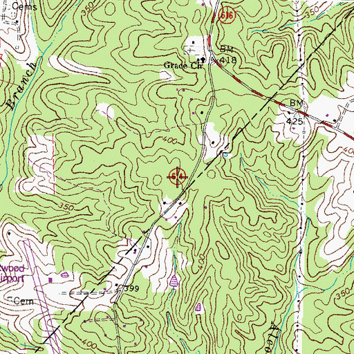 Topographic Map of Norwood Hills, VA