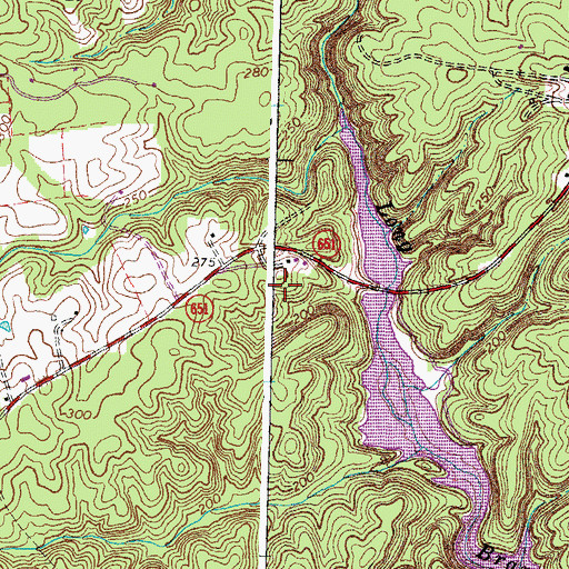 Topographic Map of Oakridge Overlook, VA