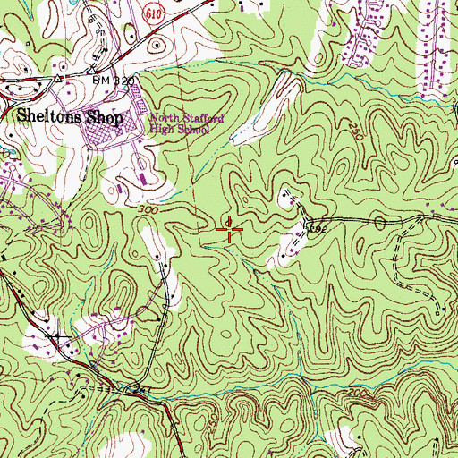 Topographic Map of Park Ridge, VA