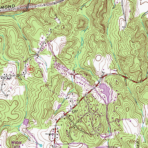 Topographic Map of Potomac, VA