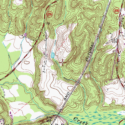 Topographic Map of Potomac Run Farm, VA