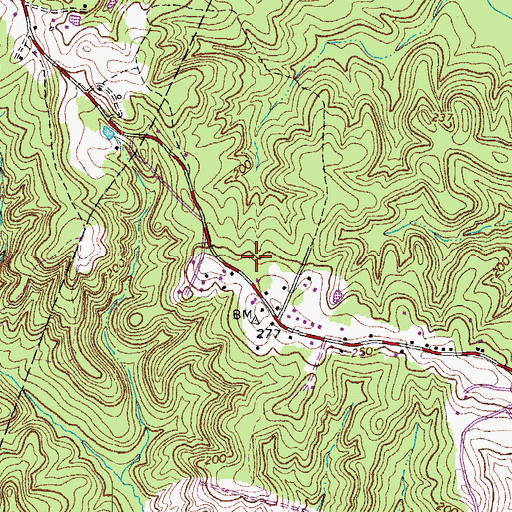 Topographic Map of Ramoth Church Estates, VA