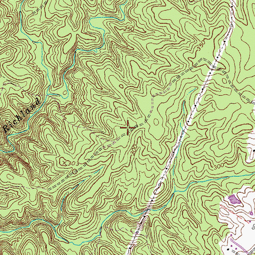 Topographic Map of Rappahannock Ridge Estates, VA