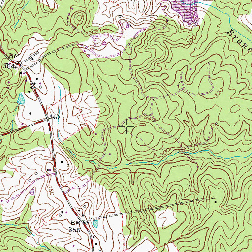 Topographic Map of Royal Hills Estates, VA