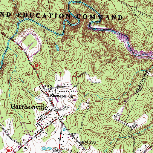 Topographic Map of Serena Forest, VA