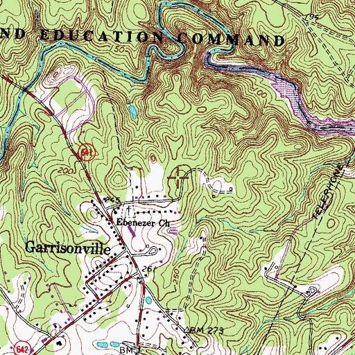 Topographic Map of Serena Forest, VA