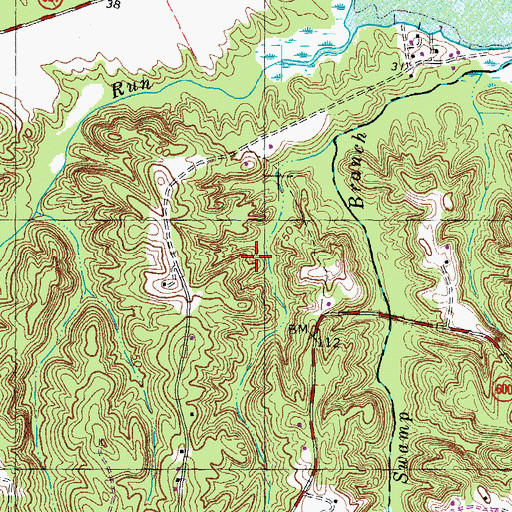Topographic Map of Shea Estates, VA