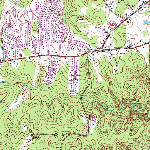 Topographic Map of Shenandoah, VA