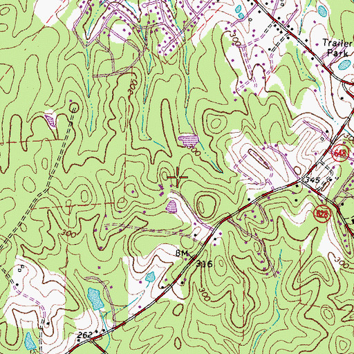 Topographic Map of Spring Lake Farm, VA