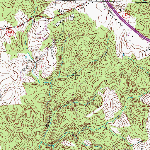 Topographic Map of Stafford Lakes Village, VA