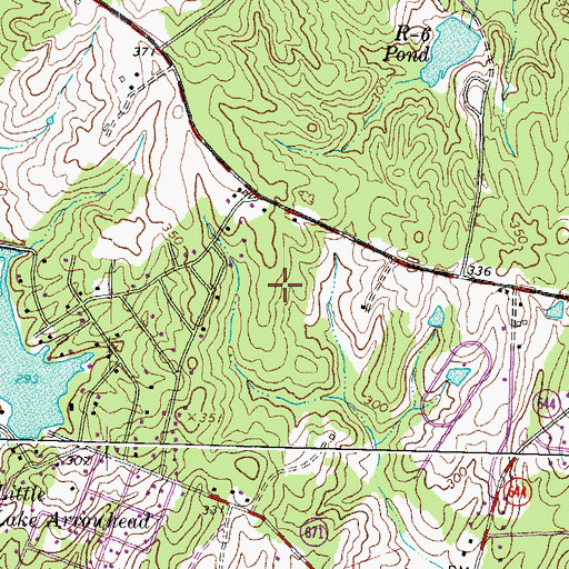Topographic Map of Stafford Station, VA