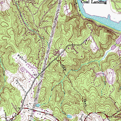 Topographic Map of Stonefield, VA