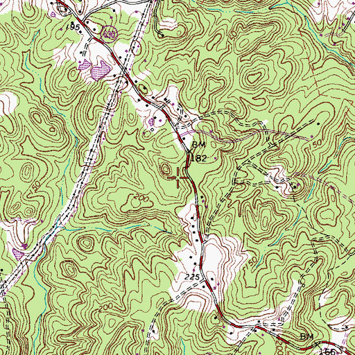 Topographic Map of Summerwind, VA