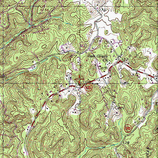 Topographic Map of Sunshine Acres, VA