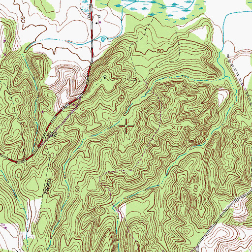 Topographic Map of The Hills of Stafford, VA