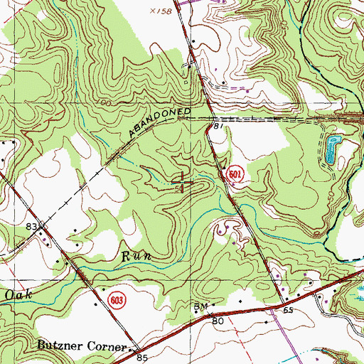 Topographic Map of The Holly Woods, VA