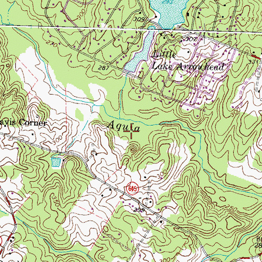 Topographic Map of The Preserve on Aquia Creek, VA