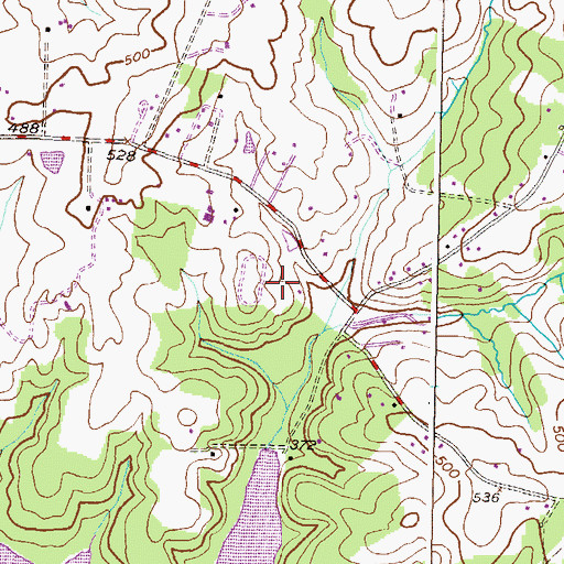 Topographic Map of Twist and Turn Estates, MD