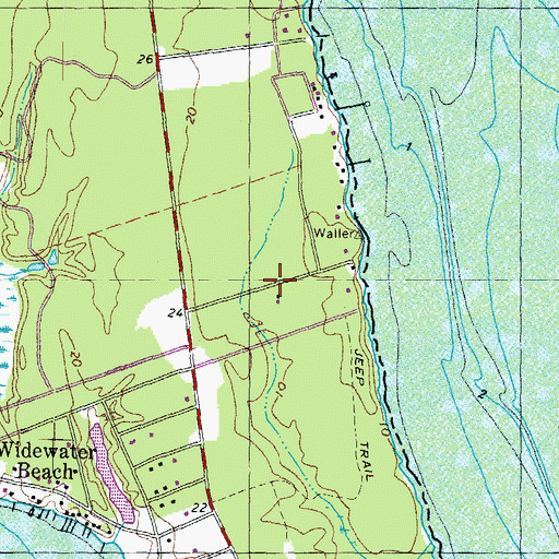 Topographic Map of Uly Brooks, VA