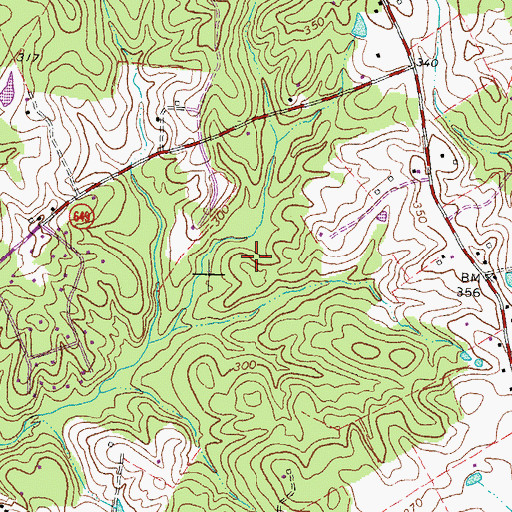 Topographic Map of Walden Ten, VA