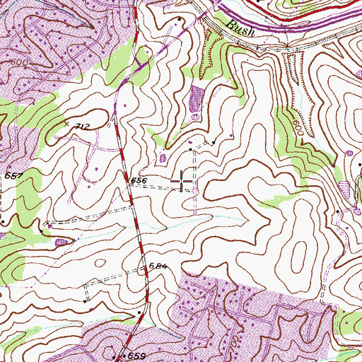 Topographic Map of West Oak Fields, MD
