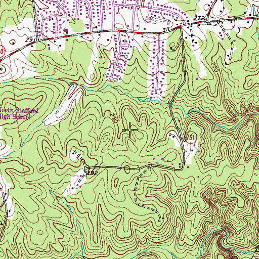 Topographic Map of Whitson Ridge, VA