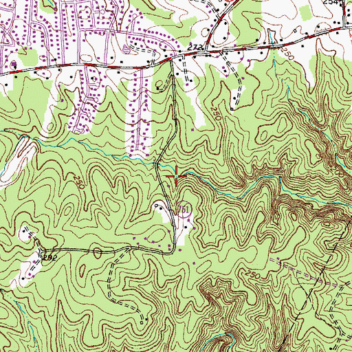 Topographic Map of Whitson Run, VA