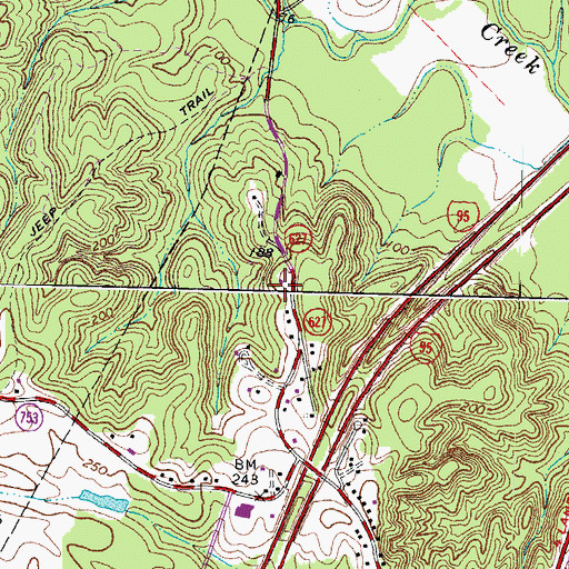 Topographic Map of Will Morgan Farm, VA