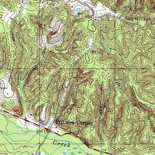 Topographic Map of Windermere, VA