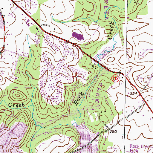 Topographic Map of Winters Run, MD