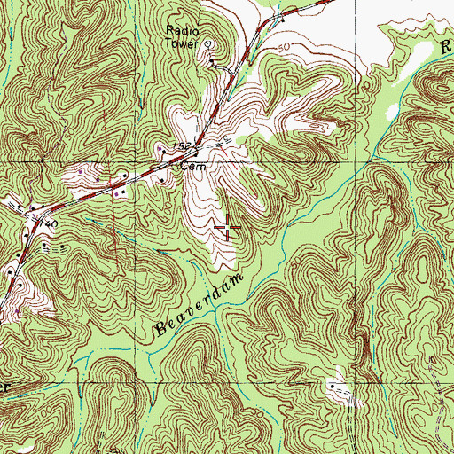 Topographic Map of Yendor Landing, VA