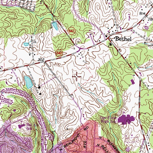 Topographic Map of Prince William Post Office, VA
