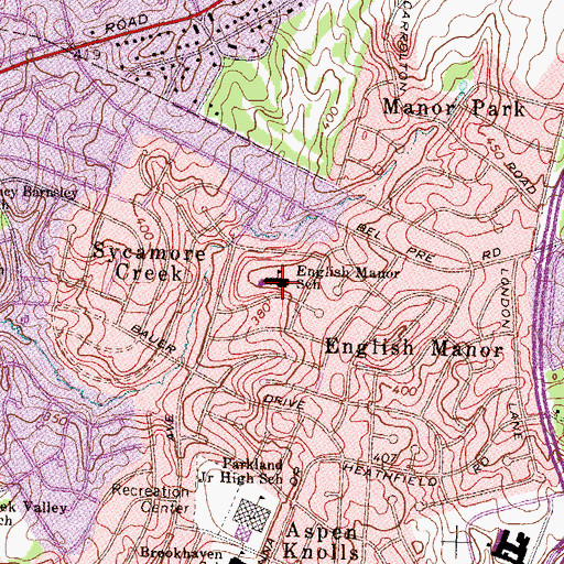 Topographic Map of Childrens Learning Center, MD