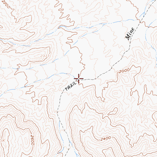 Topographic Map of Mine Canyon, CA