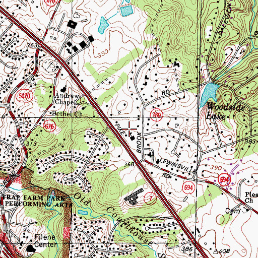 Topographic Map of Providence Weekday Preschool, VA