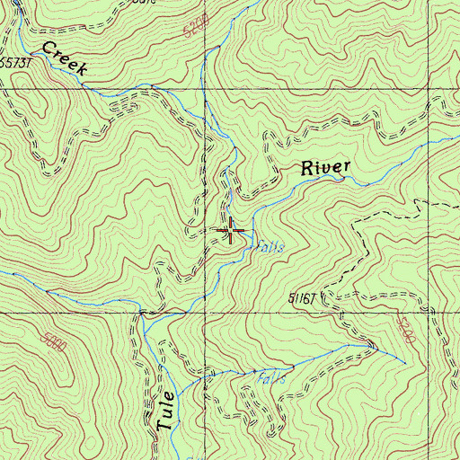 Topographic Map of Miner Creek, CA