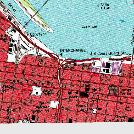 Topographic Map of Frazier Historical Arms Museum, KY