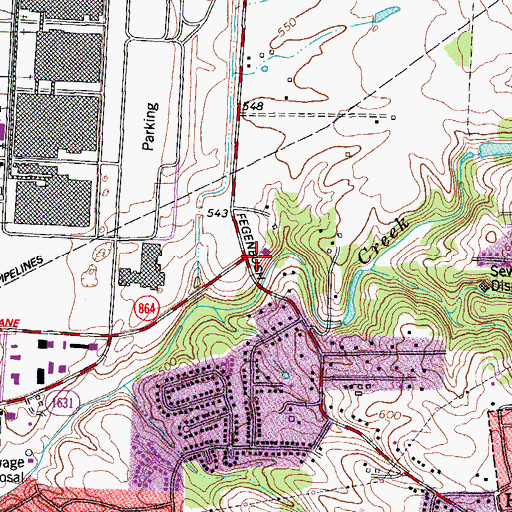 Topographic Map of Cathedral of Praise, KY