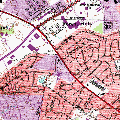Topographic Map of Christ Lutheran Church, KY