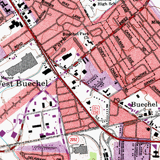 Topographic Map of Christian and Missionary Alliance Church, KY