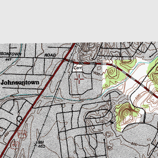 Topographic Map of Christian Assembly Church, KY