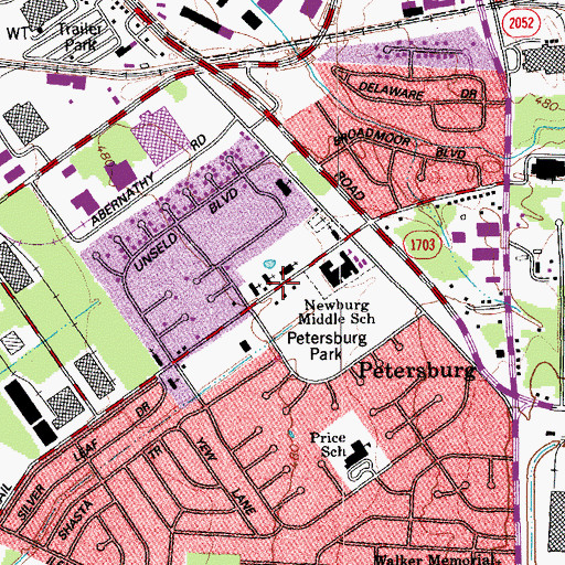 Topographic Map of Community Missionary Baptist Church, KY